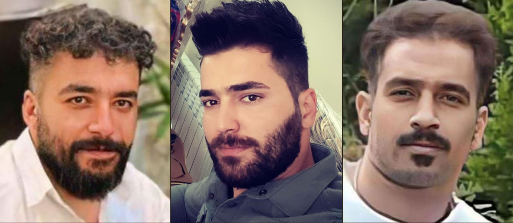 Photo collage of three men from left to right: Saleh Mirhashemi, Majid Kazemi, Saeed Yaghoubi